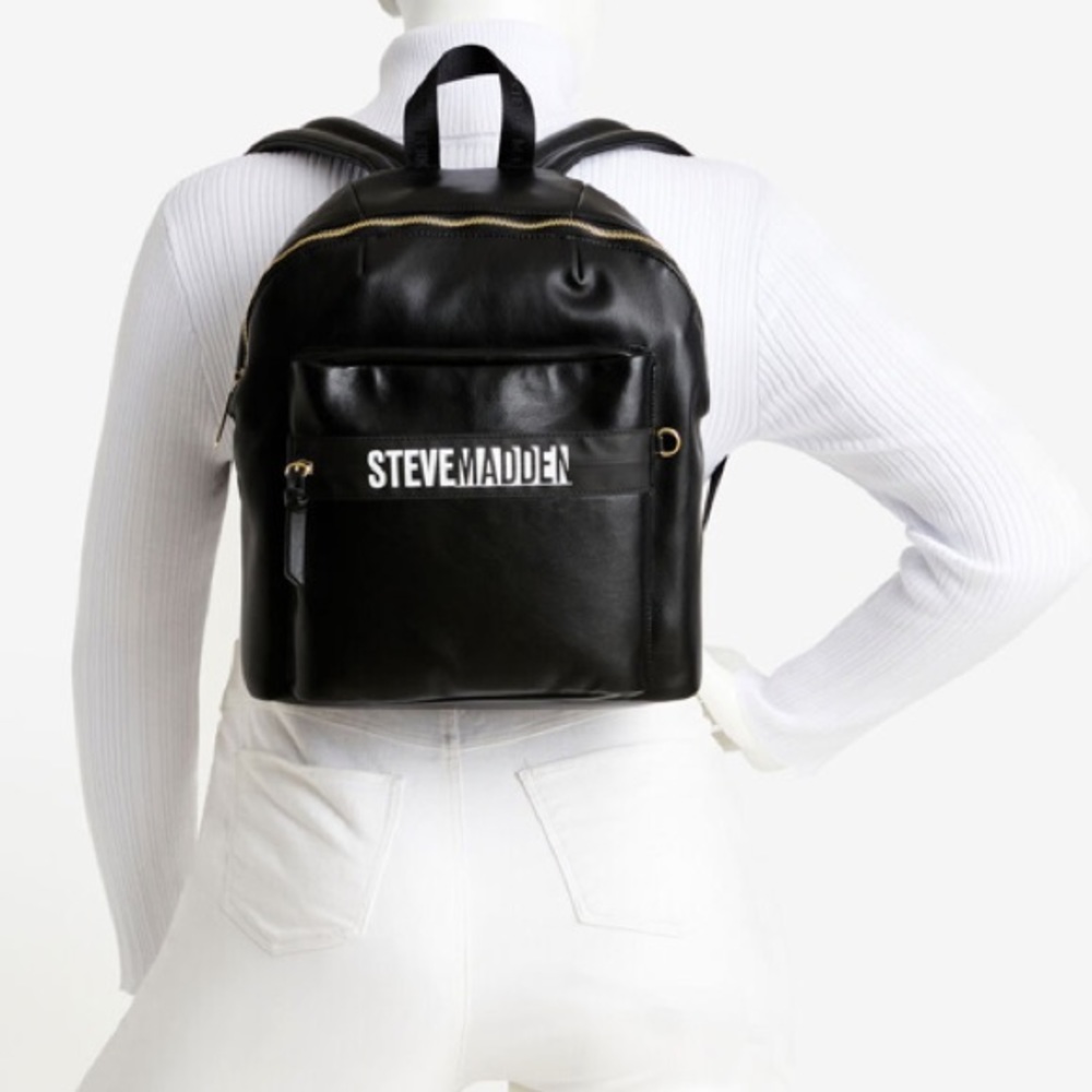 Steve Madden Faux Leather Backpack